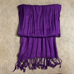 Purple Scarf Length 65 inches